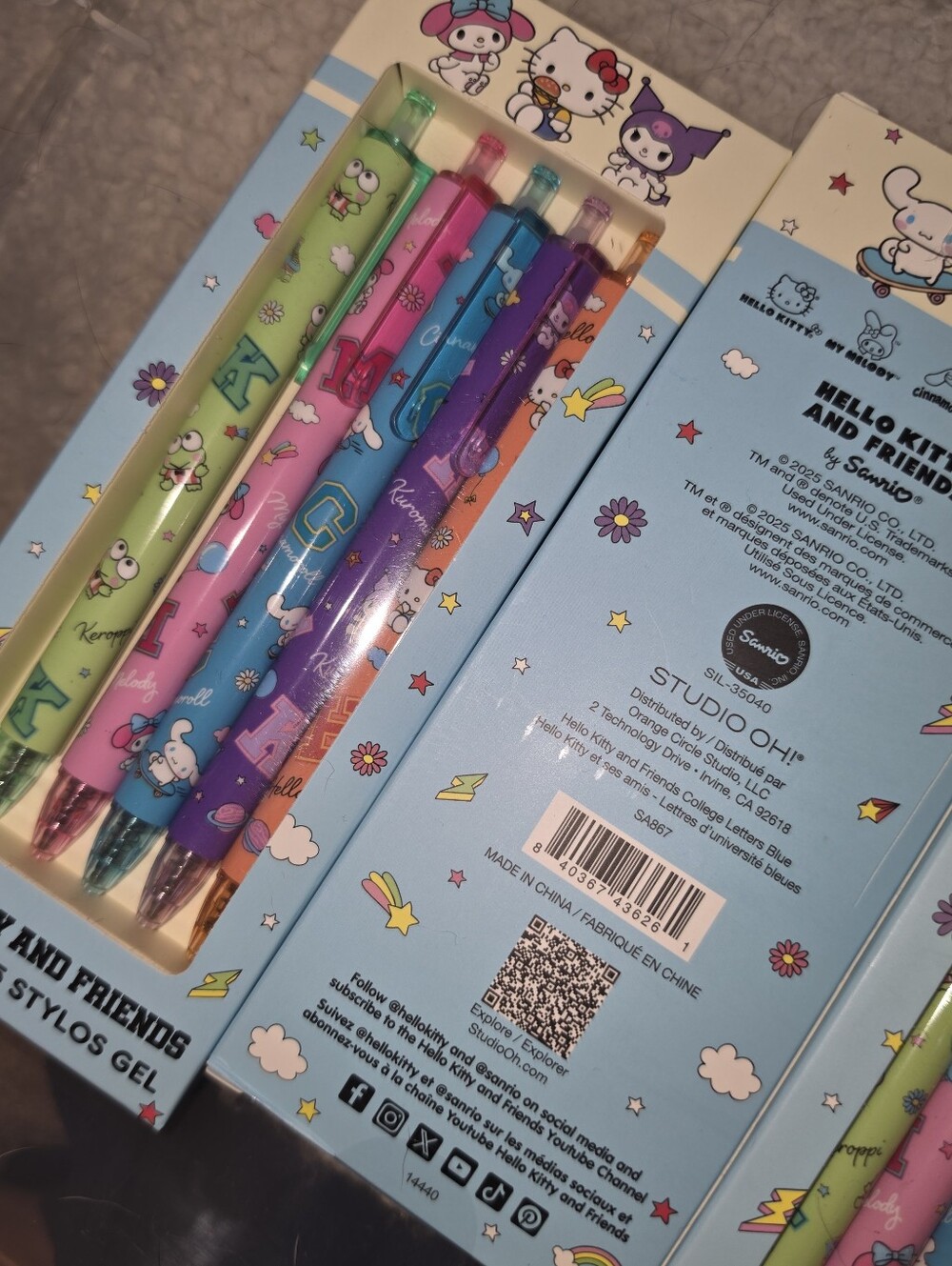 Sanrio Gel Pens